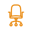 office-chair-orange-icon
